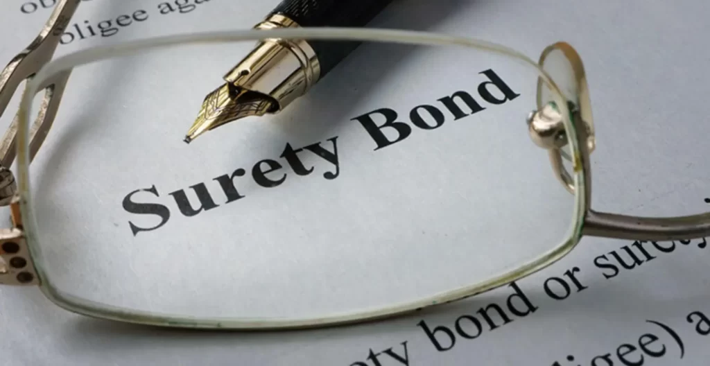 Construction project backed by surety bond protection and contract guarantee